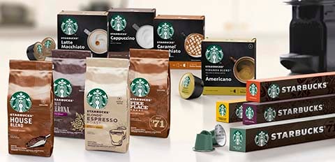 Starbuck coffee range